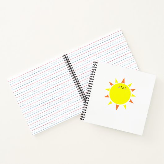 Happy Sun Spiral Notebook ノートブック (内部)