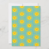 Happy Sunshine 1st Birthdayパーティー写真 招待状 (裏面)