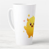 Happy Sunshine Monster Kids Mug — Cheerful Yellow カフェラテマグ (左アングル)