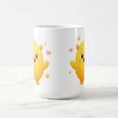 Happy Sunshine Monster Kids Mug — Cheerful Yellow コーヒーマグカップ (中央)