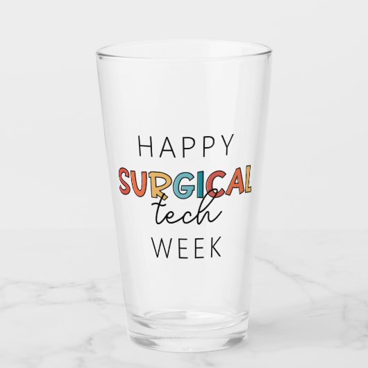 Happy Surgical Tech Week タンブラーグラス (正面)