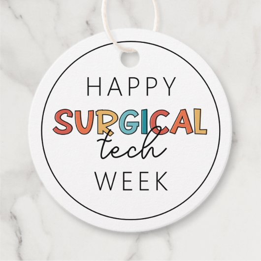 Happy Surgical Tech Week フェイバータグ (正面)
