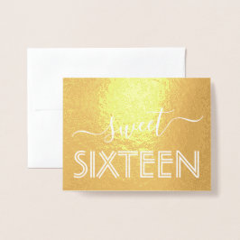 Happy Sweet 16誕生日スモダンクリプト金ゴールド実在 箔カード