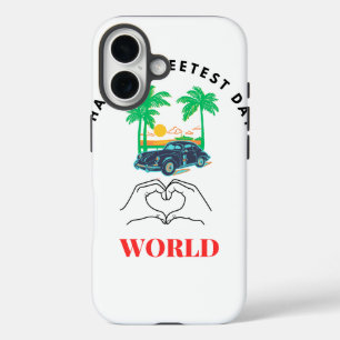 Happy Sweetest Dayモバイルカバー iPhone 16ケース