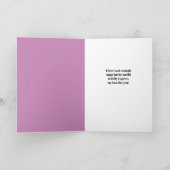 Happy Sweetest Day CupcakesとCookie on Purple シーズンカード (内部)