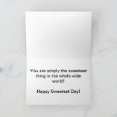 Happy Sweetest Day Teddy Bears カード (内部)