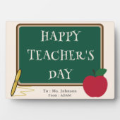 Happy Teacher’s Day – Modern Custom Name Plaque フォトプラーク (正面)
