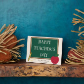 Happy Teacher’s Day – Modern Custom Name Plaque フォトプラーク (側面)