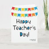 Happy Teacher's Day カード (正面)