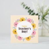 Happy Teacher's Day Wild Flowers シーズンカード (スタンド正面)