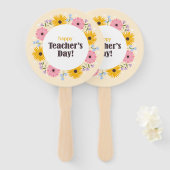 Happy Teacher's Day Wild Flowers ハンドファン (正面&裏面)
