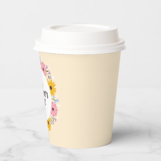 Happy Teacher's Day Wild Flowers 紙コップ (左)