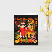 Happy Tet Chuc Mung Nam Moi 2026 Li Xi Me Please K カード (黄色い花)