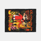 Happy Tet Chuc Mung Nam Moi 2026 Li Xi Me Please K フリースブランケット (正面(横))