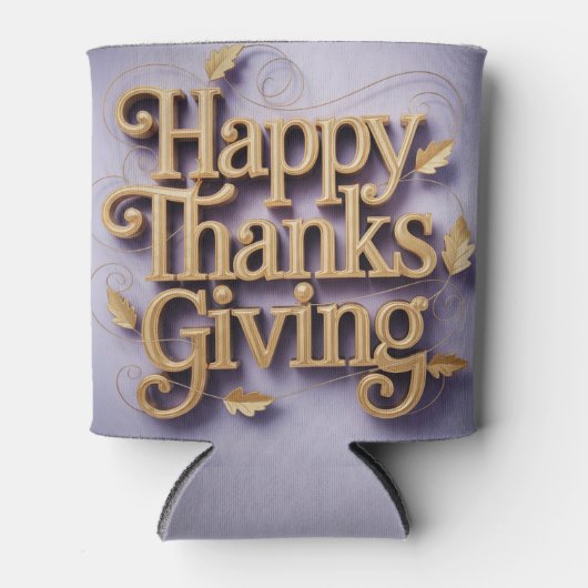  Happy Thanks Giving Can Cooler 缶クーラー (正面)