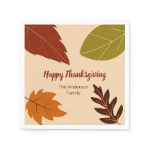 Happy Thanksgivingの紅葉とお名前