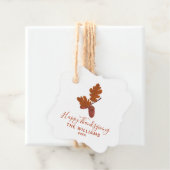 Happy Thanksgivingを呼パーソナライズされたぶ フェイバータグ (インサイチュ)