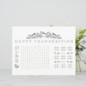 Happy Thanksgiving子供のテーブルアクティビティページ (スタンド正面)