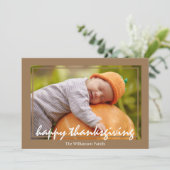 Happy Thanksgiving家族写真 シーズンカード (スタンド正面)