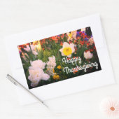 Happy Thanksgiving春の花#1-1シール 長方形シール (封筒)