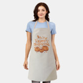Happy Thanksgiving エプロン (着用した状態)