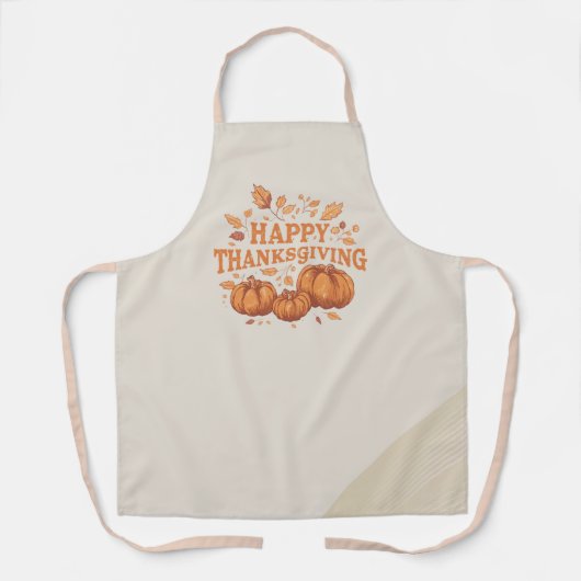 Happy Thanksgiving エプロン (正面)