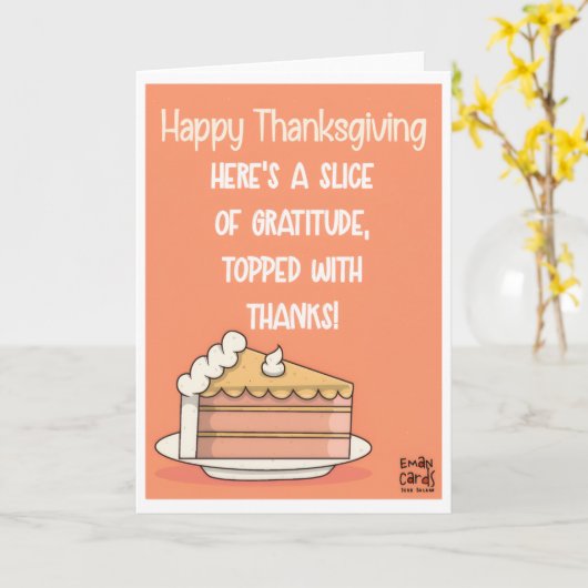 Happy Thanksgiving カード (黄色い花)