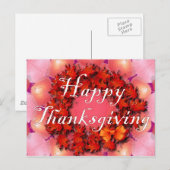 Happy Thanksgiving シーズンポストカード (正面/裏面)