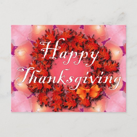 Happy Thanksgiving シーズンポストカード (正面)