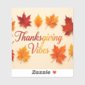 Happy thanksgiving  シール (シート)