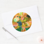 「Happy Thanksgiving」ステッカー ラウンドシール (封筒)