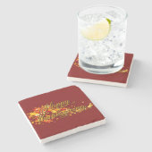 Happy Thanksgiving ストーンコースター (横)