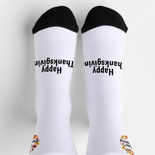 Happy Thanksgiving ソックス (上部)