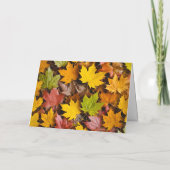 Happy Thanksgiving – 私たちの家からあなたへの感謝 サンキューカード (裏面)