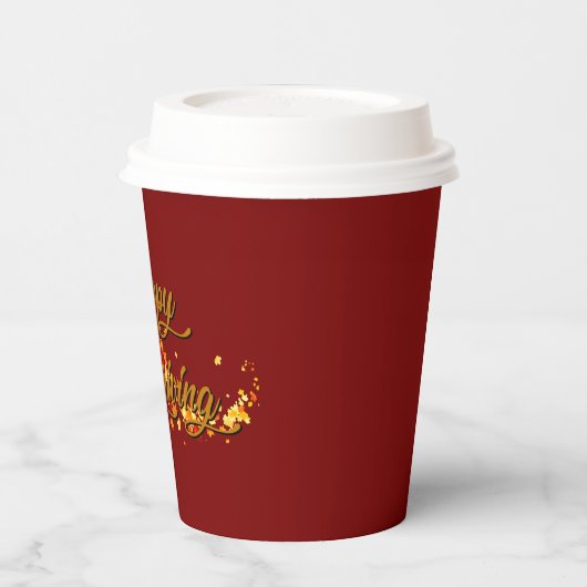 Happy Thanksgiving 紙コップ (左)