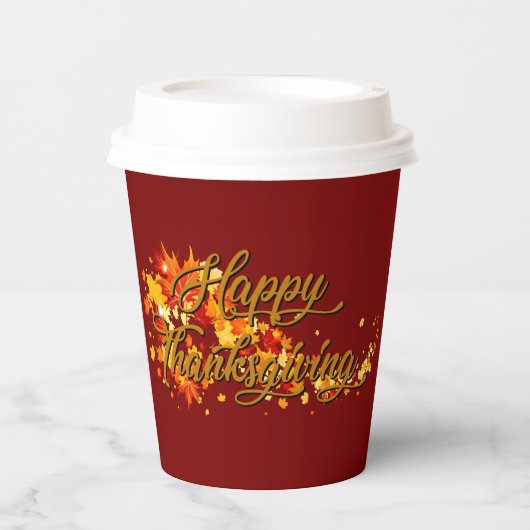 Happy Thanksgiving 紙コップ (正面)