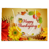 Happy Thanksgiving 13Aオプション ラージペーパーバッグ (裏面)