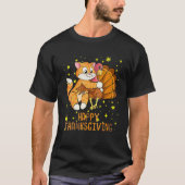 Happy Thanksgiving 2021 Cat Turkey For Cat Lovers Tシャツ (正面)