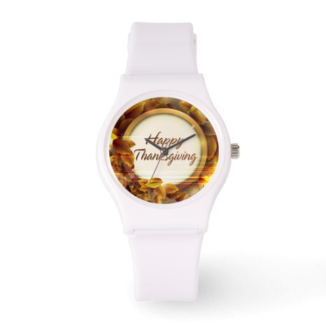 Happy Thanksgiving 3A Watch & Numeral Options 腕時計 (正面)