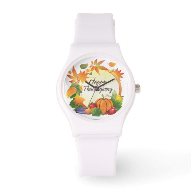 Happy Thanksgiving 5A Watch & Numeral Options 腕時計 (正面)
