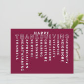 Happy Thanksgiving Acrostic Card シーズンカード (スタンド正面)