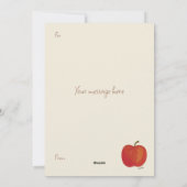 Happy Thanksgiving Apple Greeting Card Download シーズンカード (裏面)