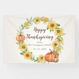 Happy Thanksgiving backdrop banner party family 横断幕