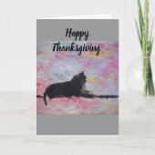 Happy Thanksgiving Blank Greeting Card カード (正面)