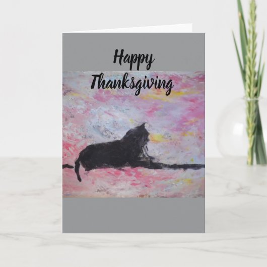 Happy Thanksgiving Blank Greeting Card カード (正面)