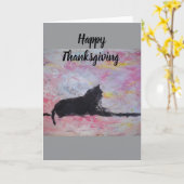 Happy Thanksgiving Blank Greeting Card カード (黄色い花)
