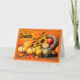 Happy Thanksgiving Business Thankful Team Members シーズンカード