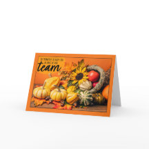 Happy Thanksgiving Business Thankful Team Members