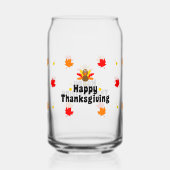 Happy Thanksgiving Can Glass Fall Drinkware ガラス缶 (裏面)