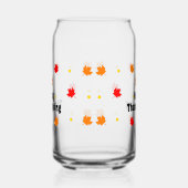 Happy Thanksgiving Can Glass Fall Drinkware ガラス缶 (左)